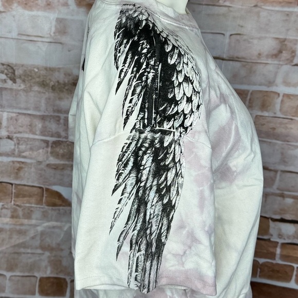 Affliction Women’s Crop Top Tie-Dye Sweatshirt -Size: Large -NWT - Picture 6 of 14